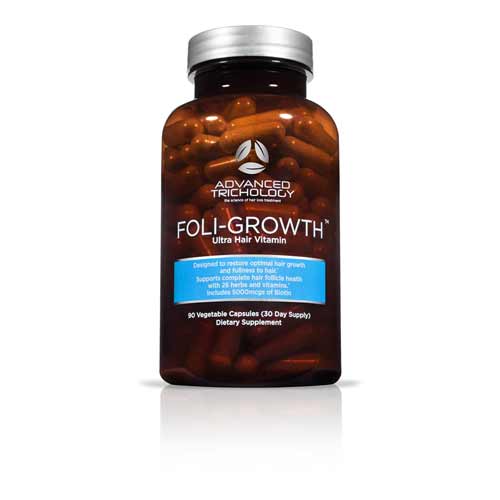 FoliGrowth Ultra Hair Growth Vitamin with high potency Biotin, Folic Acid, and 26 herbs and vitamins foligrowth vitamin, folic acid, hair growth, biotin, hair loss, nutritional, supplement